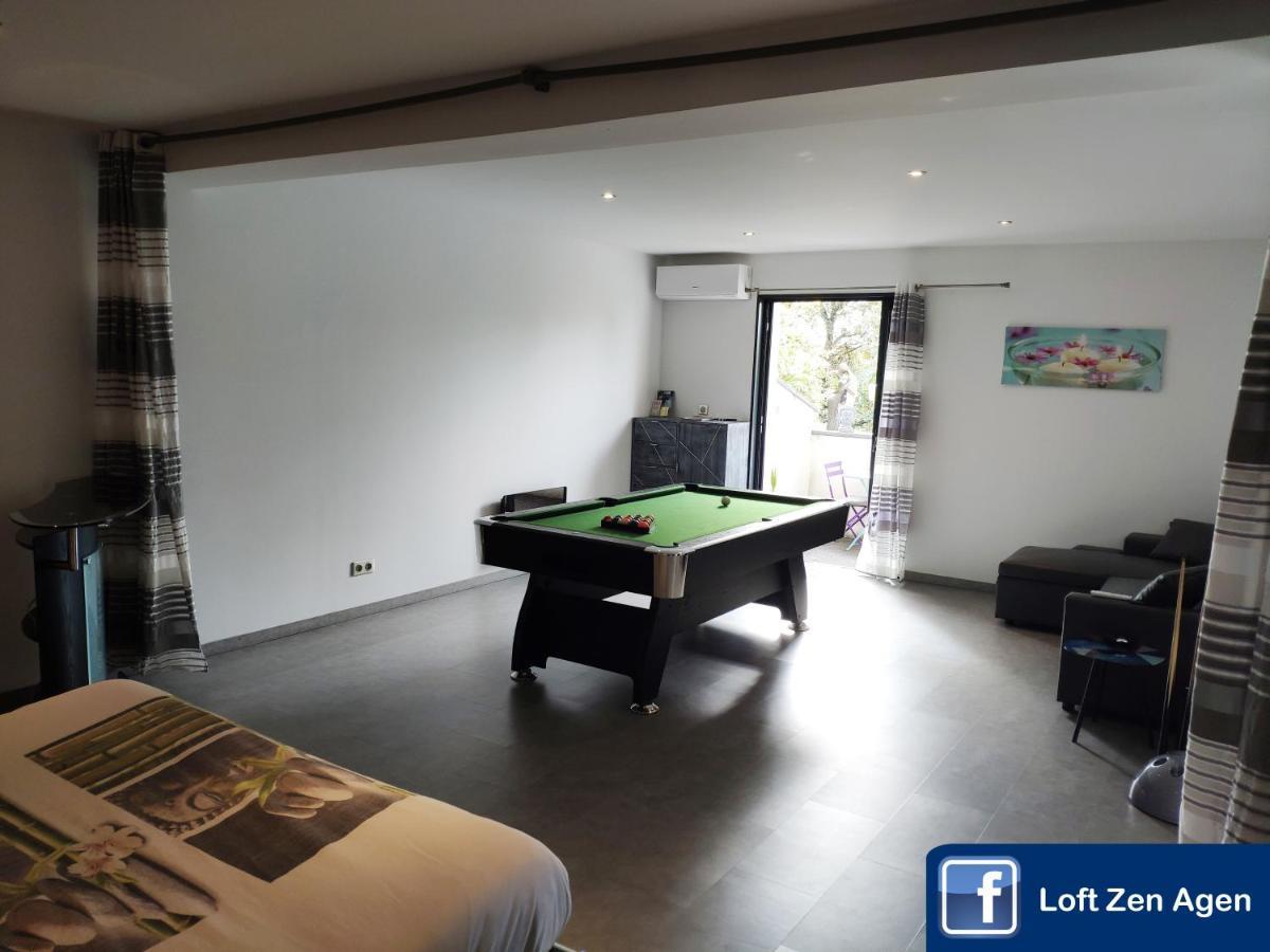 Loft Zen Spa Balneo Parking Gratuit Sauna Hammam Billard Agen Extérieur photo